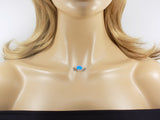 blue opal elephant floating necklace - Martinuzzi Accessories