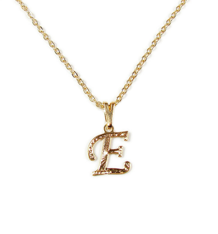 Initial Pendant Necklace - Monogram Necklace - Martinuzzi Accessories