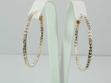 Hoop Earrings Rhinestone Crystal Pavé  Fashion Jewelry Snap back closure for pierced ears - Martinuzzi Accessories