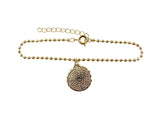 Our Father Prayer Beaded Bracelet. Our lord's Gold Layered Medal Bracelet