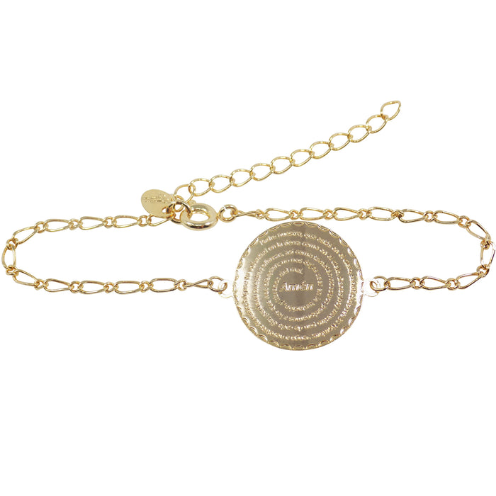 Our Father Prayer Bracelet Gold Filled Padre Nuestro Christian Gift Religious