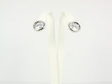 Cz Crystal Stud Earrings. Silver earrings - Martinuzzi Accessories