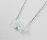 white opal elephant pendant for women - Martinuzzi Accessories