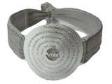 Our Father Bracelet. Lord's Prayer Engraved Silver Plated Medal Elastic Band Adjustable Bracelet.