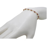 Red Evil Eye Bracelet, Tiny Turkish Eye Charm, Gold Plated