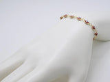 Red Evil Eye Bracelet, Tiny Turkish Eye Charm, Gold Plated