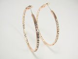 Hoop Earrings Rhinestone Crystal Pavé Fashion Jewelry - Martinuzzi Accessories