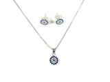 Evil Eye Necklace and Earrings Set - Martinuzzi Accessories