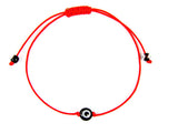 Evil eye bracelet Black eye Adjustable Red string Cord.
