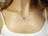 Opal Hamsa Necklace Rose Gold 925 Sterling Silver Chain