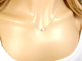 Opal Bead Necklace 925 Sterling Silver Link Chain