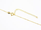 gold plated chain with extender