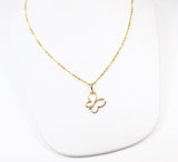 Butterfly Pendant Necklace Gold Plated Charm Golden Chain