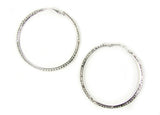Hoop Earrings Rhinestone with Pave Crystals - Martinuzzi Accessories