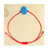 Blue Hamsa hand bracelet red string