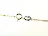 White Opal Solitaire Necklace Dot Pendant 925 Sterling Silver Box Chain