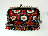 black and white colors purse