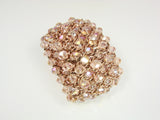 Chunky Bead Bracelet Cuff Stretch Rose Color Beads - Martinuzzi Accessories