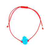 Hamsa Hand Bracelet Opal Red String Hand of Fatima Bangle Amulet  - Martinuzzi Accessories