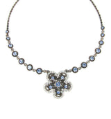 Faceted Beads Flower Pendant Necklace - Martinuzzi Accessories