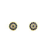 gold evil eye earrings - martinuzzi accessories