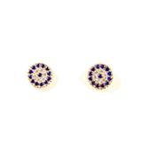 rose evil eye earrings - martinuzzi accessories