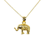 gold elephant necklace for women