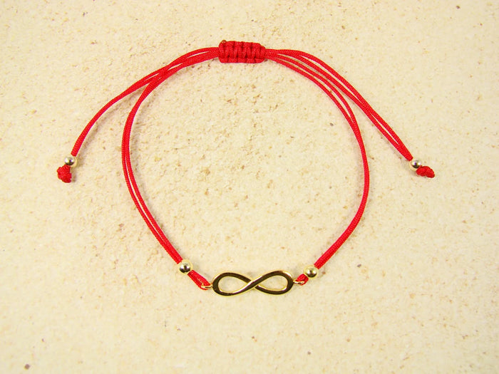 Infinity Symbol Bracelet Red String Sterling Charm. – Martinuzzi Accessories