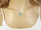Blue opal elephant necklace - Martinuzzi Accessories