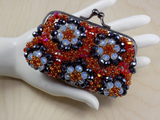 Small Red Beaded Purse.