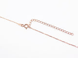 rose gold plated chain with extender