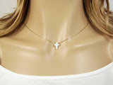 White opal cross necklace - Martinuzzi Accessories